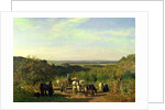 View from the Hilltops of Suresnes or, The Grape Harvest at Suresnes by Constant-Emile Troyon