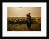 Shepherdess with her Flock, 1863 by Jean-Francois Millet