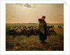 Shepherdess with her Flock, 1863 by Jean-Francois Millet