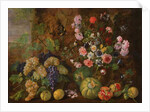 Still Life of Fruits and Flowers by Italian School