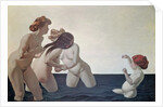 Three Women and a Young Girl Playing in the Water, 1907 by Felix Edouard Vallotton