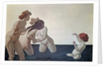 Three Women and a Young Girl Playing in the Water, 1907 by Felix Edouard Vallotton