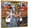 Allegory of Music, ms English 143 fol.65v from 'Le Livre des Chesses' by Evrart de Conty c.1500 by French School