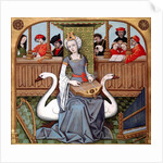 Allegory of Music, ms English 143 fol.65v from 'Le Livre des Chesses' by Evrart de Conty c.1500 by French School