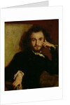 Portrait of Charles Baudelaire 1844 by Emile Deroy