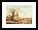 The Catedral Metropolitana and the Palacio Nacional by Pedro Gualdi
