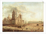 The Catedral Metropolitana and the Palacio Nacional by Pedro Gualdi