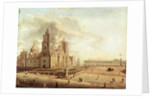 The Catedral Metropolitana and the Palacio Nacional by Pedro Gualdi