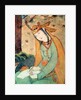 Woman Writing in the Court of Shah Abbas I 1585-1627 by School Persian