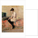 Nude Woman Seated on a Divan, 1881 by Henri de Toulouse-Lautrec