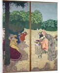 The Public Gardens: Young Girls Playing and the Interrogation, 1894 by Edouard Vuillard