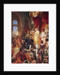 The Reception of Christopher Columbus by Ferdinand II of Aragon and Isabella of Castille by Eugene Deveria