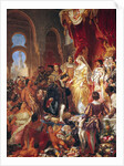 The Reception of Christopher Columbus by Ferdinand II of Aragon and Isabella of Castille by Eugene Deveria