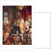 The Reception of Christopher Columbus by Ferdinand II of Aragon and Isabella of Castille by Eugene Deveria