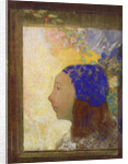 Young Girl in a Blue Bonnet, after 1890 by Odilon Redon