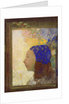 Young Girl in a Blue Bonnet, after 1890 by Odilon Redon