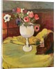 Vase of Flowers, Anemones in a White Glass by Marie Clementine Valadon