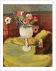 Vase of Flowers, Anemones in a White Glass by Marie Clementine Valadon