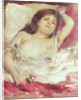 Semi-Nude Woman in Bed: The Rose, before 1872 by Pierre Auguste Renoir