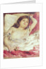 Semi-Nude Woman in Bed: The Rose, before 1872 by Pierre Auguste Renoir