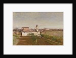 Trinita dei Monti from the Villa Medici, c.1830-34 by Jean Baptiste Camille Corot