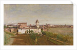 Trinita dei Monti from the Villa Medici, c.1830-34 by Jean Baptiste Camille Corot