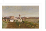 Trinita dei Monti from the Villa Medici, c.1830-34 by Jean Baptiste Camille Corot
