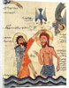 Ms 481 fol.8v Baptism of Christ by Guirages