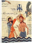 Ms 481 fol.8v Baptism of Christ by Guirages