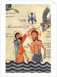 Ms 481 fol.8v Baptism of Christ by Guirages