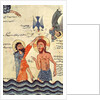 Ms 481 fol.8v Baptism of Christ by Guirages