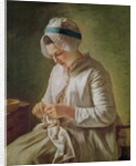 The Seamstress or, Young Woman Working by Francoise Duparc