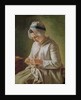 The Seamstress or, Young Woman Working by Francoise Duparc