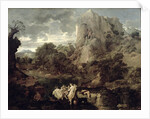 Landscape with Hercules and Cacus, c.1656 by Nicolas Poussin