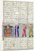 Ms C-822 Preparation of the feast ordered by Feridun before his departure for war by Persian School