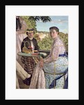 Family Reunion, detail of two women, 1867 by Jean Frederic Bazille
