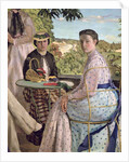 Family Reunion, detail of two women, 1867 by Jean Frederic Bazille