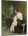 Young Mother, study for a painting for the Salon of 1879 by Eugene Carriere