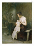 Young Mother, study for a painting for the Salon of 1879 by Eugene Carriere