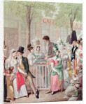 The Terrace of the Cafe de la Rotonde in 1814 by Georg Emanuel Opitz
