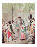 The Terrace of the Cafe de la Rotonde in 1814 by Georg Emanuel Opitz