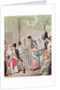 The Terrace of the Cafe de la Rotonde in 1814 by Georg Emanuel Opitz
