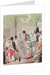 The Terrace of the Cafe de la Rotonde in 1814 by Georg Emanuel Opitz
