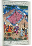 Ms D-184 fol.203a The Tent of the Persian Army by Persian School