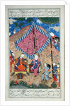Ms D-184 fol.203a The Tent of the Persian Army by Persian School
