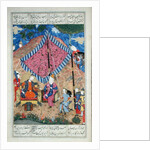 Ms D-184 fol.203a The Tent of the Persian Army by Persian School