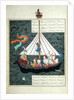 Ms D-212 fol.353a The Journey of Alexander the Great on the China Sea by Persian School