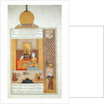 Ms D-212 fol.205b Bahram Visits the Princess of Turkestan by Persian School