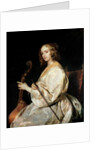Young Woman Playing a Viola da Gamba by Anthony van Dyck