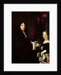 Portrait of Charles Couperin and the Daughter of the Artist, 1665-79 by Claude Lefebvre